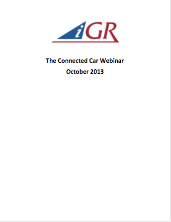 Recording of The Connected Car Webinar preview image