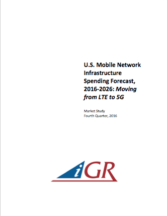 U.S. Mobile Network Infrastructure Spending Forecast, 2016-2026: Moving from LTE to 5G preview image