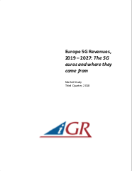 Europe 5G Revenues, 2019 - 2027: 5G euros and where they come from preview image