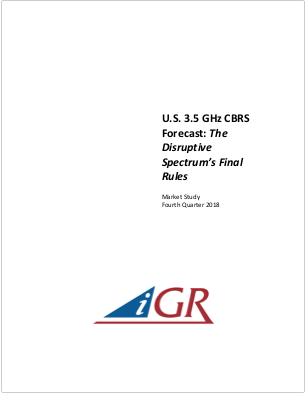U.S. 3.5 GHz CBRS Forecast: The Disruptive Spectrum's Final Rules preview image